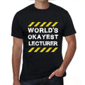 Men's Graphic T-Shirt Worlds Okayest Lecturer Eco-Friendly Limited Edition Short Sleeve Tee-Shirt Vintage Birthday Gift Novelty