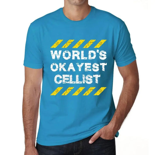Men's Graphic T-Shirt Worlds Okayest Cellist Eco-Friendly Limited Edition Short Sleeve Tee-Shirt Vintage Birthday Gift Novelty