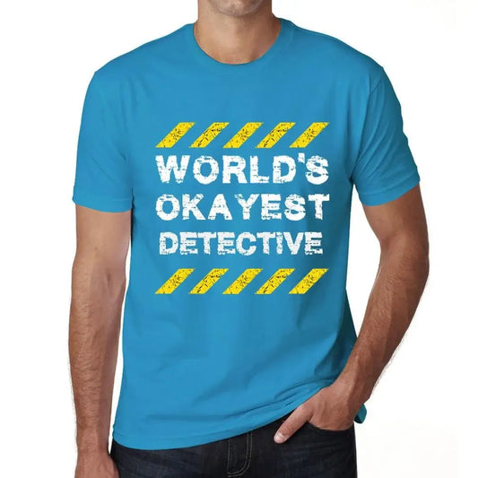 Men's Graphic T-Shirt Worlds Okayest Detective Eco-Friendly Limited Edition Short Sleeve Tee-Shirt Vintage Birthday Gift Novelty
