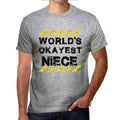 Men's Graphic T-Shirt Worlds Okayest Niece Eco-Friendly Limited Edition Short Sleeve Tee-Shirt Vintage Birthday Gift Novelty