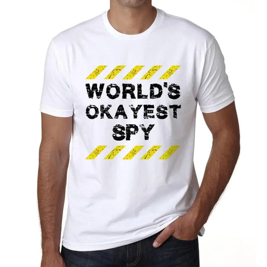 Men's Graphic T-Shirt Worlds Okayest Spy Eco-Friendly Limited Edition Short Sleeve Tee-Shirt Vintage Birthday Gift Novelty