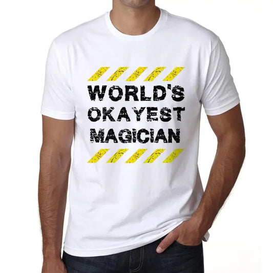 Men's Graphic T-Shirt Worlds Okayest Magician Eco-Friendly Limited Edition Short Sleeve Tee-Shirt Vintage Birthday Gift Novelty