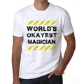 Men's Graphic T-Shirt Worlds Okayest Magician Eco-Friendly Limited Edition Short Sleeve Tee-Shirt Vintage Birthday Gift Novelty