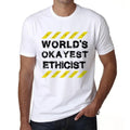 Men's Graphic T-Shirt Worlds Okayest Ethicist Eco-Friendly Limited Edition Short Sleeve Tee-Shirt Vintage Birthday Gift Novelty