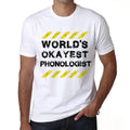 Men's Graphic T-Shirt Worlds Okayest Phonologist Eco-Friendly Limited Edition Short Sleeve Tee-Shirt Vintage Birthday Gift Novelty