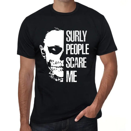 Men's Graphic T-Shirt Surly People Scare Me Eco-Friendly Limited Edition Short Sleeve Tee-Shirt Vintage Birthday Gift Novelty