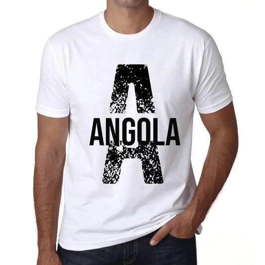 Men's Graphic T-Shirt Angola Limited Edition Short Sleeve Tee-Shirt Vintage Birthday Gift Novelty