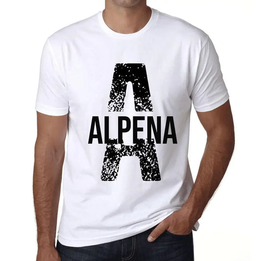 Men's Graphic T-Shirt Alpena Limited Edition Short Sleeve Tee-Shirt Vintage Birthday Gift Novelty