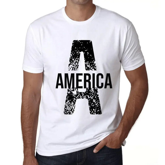 Men's Graphic T-Shirt America Limited Edition Short Sleeve Tee-Shirt Vintage Birthday Gift Novelty