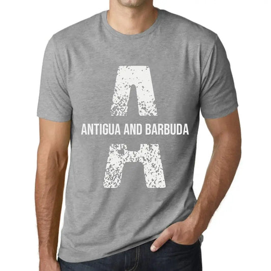 Men's Graphic T-Shirt Antigua And Barbuda Limited Edition Short Sleeve Tee-Shirt Vintage Birthday Gift Novelty