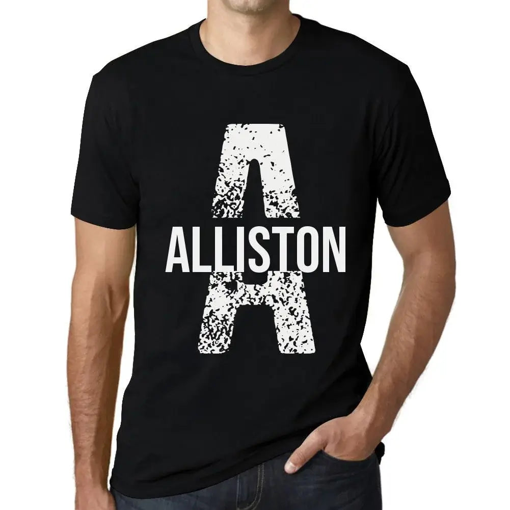 Men's Graphic T-Shirt Alliston Limited Edition Short Sleeve Tee-Shirt Vintage Birthday Gift Novelty