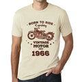 Men's Graphic T-Shirt Born to Ride Legendary Motor Since 1966 58th Birthday Anniversary 58 Year Old Gift 1966 Vintage Eco-Friendly Short Sleeve Novelty Tee