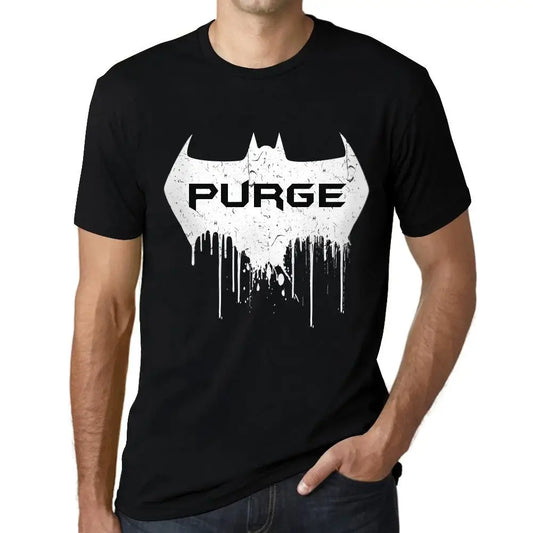 Men's Graphic T-Shirt Bat Purge Eco-Friendly Limited Edition Short Sleeve Tee-Shirt Vintage Birthday Gift Novelty