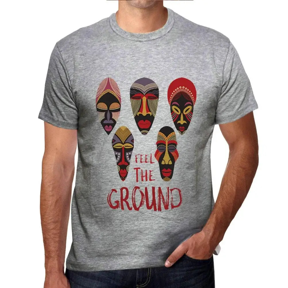 Men's Graphic T-Shirt Native Feel The Ground Eco-Friendly Limited Edition Short Sleeve Tee-Shirt Vintage Birthday Gift Novelty