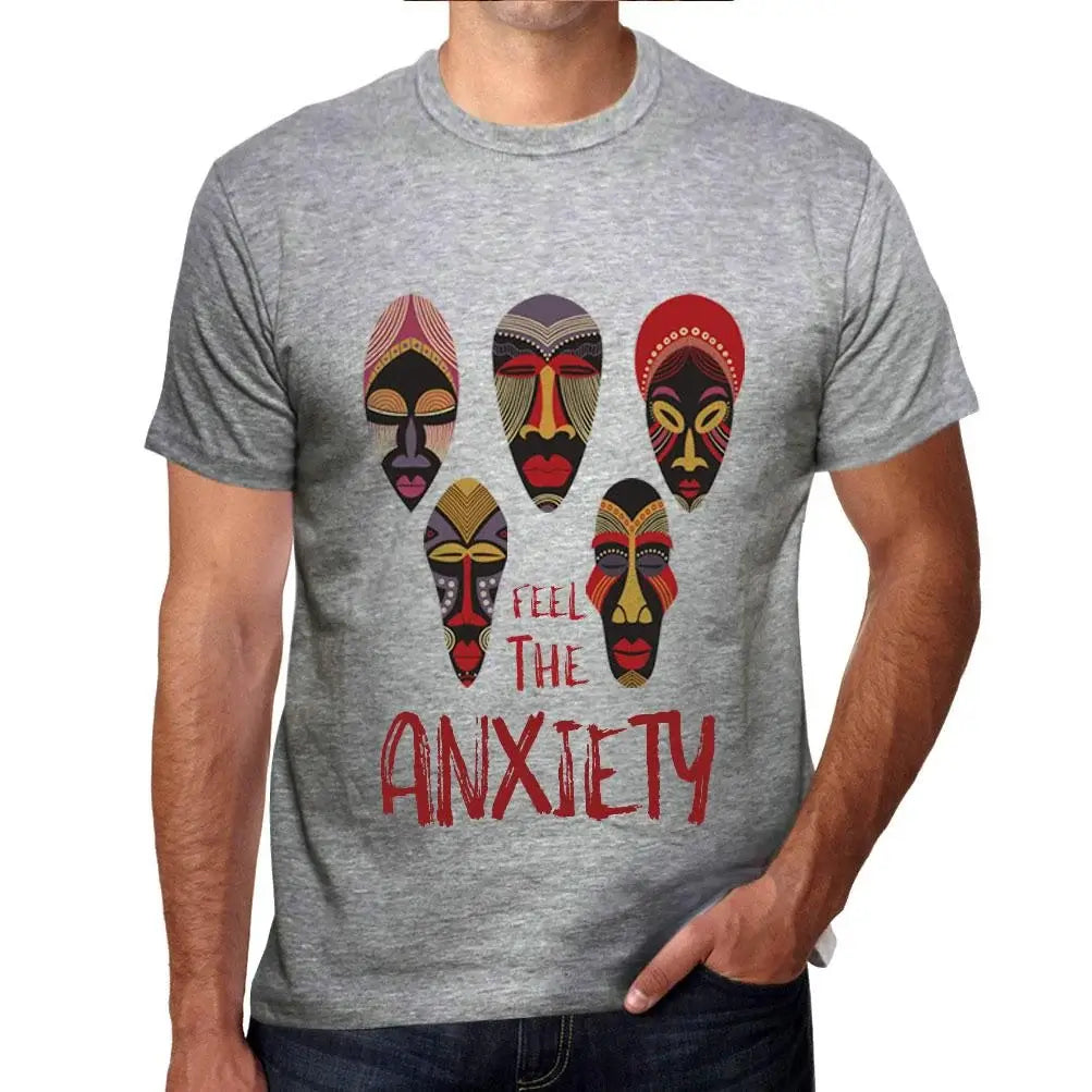 Men's Graphic T-Shirt Native Feel The Anxiety Eco-Friendly Limited Edition Short Sleeve Tee-Shirt Vintage Birthday Gift Novelty