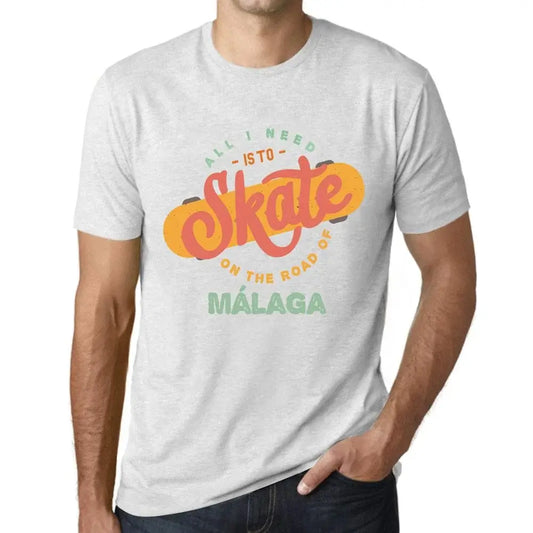 Men's Graphic T-Shirt All I Need Is To Skate On The Road Of Málaga Limited Edition Short Sleeve Tee-Shirt Vintage Birthday Gift Novelty