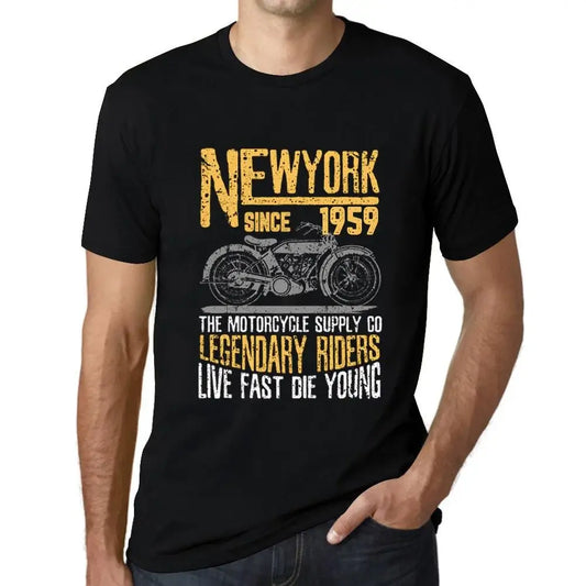 Men's Graphic T-Shirt Motorcycle Legendary Riders Since 1959 65th Birthday Anniversary 65 Year Old Gift 1959 Vintage Eco-Friendly Short Sleeve Novelty Tee