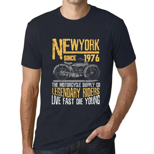 Men's Graphic T-Shirt Motorcycle Legendary Riders Since 1976 48th Birthday Anniversary 48 Year Old Gift 1976 Vintage Eco-Friendly Short Sleeve Novelty Tee