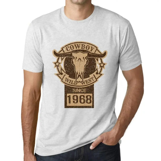 Men's Graphic T-Shirt Wild West Cowboy Since 1968 56th Birthday Anniversary 56 Year Old Gift 1968 Vintage Eco-Friendly Short Sleeve Novelty Tee