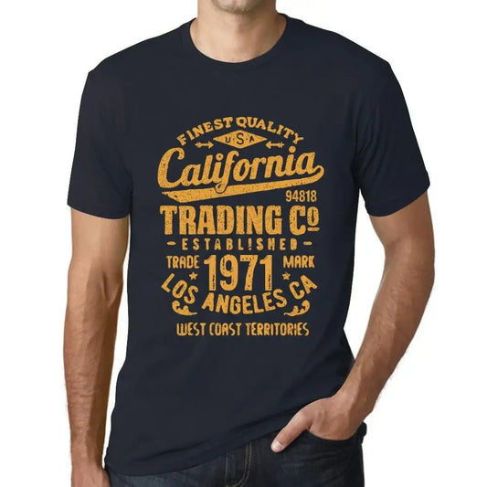 Men's Graphic T-Shirt California Trading Since 1971 53rd Birthday Anniversary 53 Year Old Gift 1971 Vintage Eco-Friendly Short Sleeve Novelty Tee