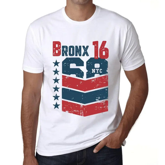 Men's Graphic T-Shirt Bronx 16 16th Birthday Anniversary 16 Year Old Gift 2008 Vintage Eco-Friendly Short Sleeve Novelty Tee