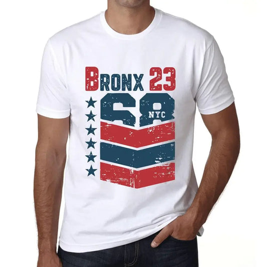 Men's Graphic T-Shirt Bronx 23 23rd Birthday Anniversary 23 Year Old Gift 2001 Vintage Eco-Friendly Short Sleeve Novelty Tee