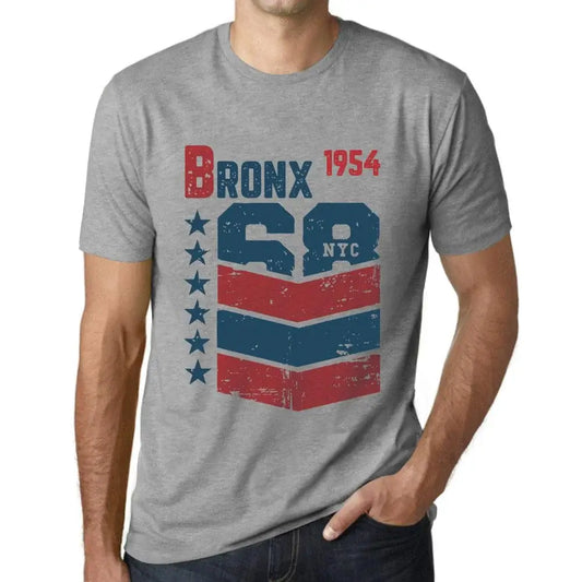 Men's Graphic T-Shirt Bronx 1954 70th Birthday Anniversary 70 Year Old Gift 1954 Vintage Eco-Friendly Short Sleeve Novelty Tee