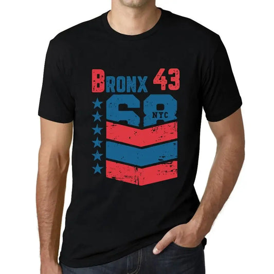 Men's Graphic T-Shirt Bronx 43 43rd Birthday Anniversary 43 Year Old Gift 1981 Vintage Eco-Friendly Short Sleeve Novelty Tee