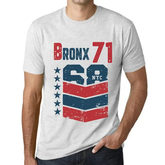 Men's Graphic T-Shirt Bronx 71 71st Birthday Anniversary 71 Year Old Gift 1953 Vintage Eco-Friendly Short Sleeve Novelty Tee