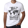 Men's Graphic T-Shirt I Went To Bern But The Graphics Weren’t Good Eco-Friendly Limited Edition Short Sleeve Tee-Shirt Vintage Birthday Gift Novelty