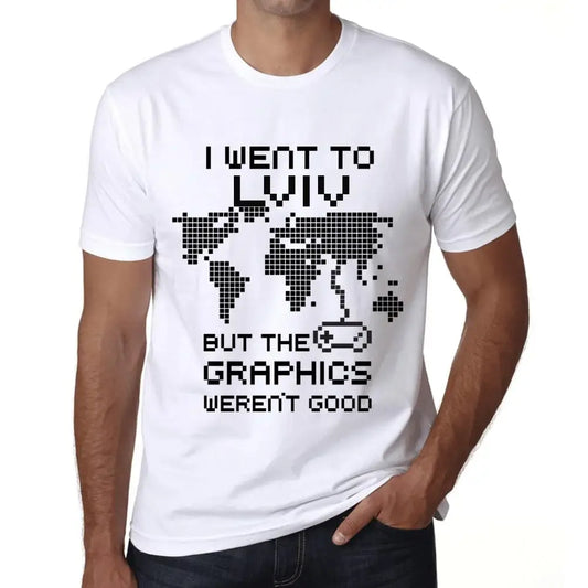 Men's Graphic T-Shirt I Went To Lviv But The Graphics Weren’t Good Eco-Friendly Limited Edition Short Sleeve Tee-Shirt Vintage Birthday Gift Novelty