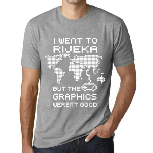Men's Graphic T-Shirt I Went To Rijeka But The Graphics Weren’t Good Eco-Friendly Limited Edition Short Sleeve Tee-Shirt Vintage Birthday Gift Novelty