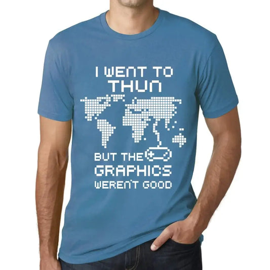 Men's Graphic T-Shirt I Went To Thun But The Graphics Weren’t Good Eco-Friendly Limited Edition Short Sleeve Tee-Shirt Vintage Birthday Gift Novelty