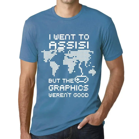 Men's Graphic T-Shirt I Went To Assisi But The Graphics Weren’t Good Eco-Friendly Limited Edition Short Sleeve Tee-Shirt Vintage Birthday Gift Novelty