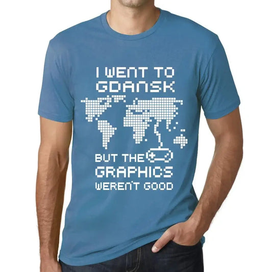 Men's Graphic T-Shirt I Went To Gdansk But The Graphics Weren’t Good Eco-Friendly Limited Edition Short Sleeve Tee-Shirt Vintage Birthday Gift Novelty