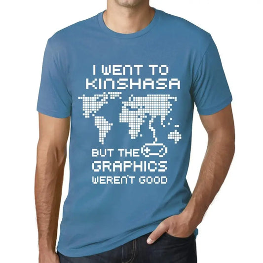 Men's Graphic T-Shirt I Went To Kinshasa But The Graphics Weren’t Good Eco-Friendly Limited Edition Short Sleeve Tee-Shirt Vintage Birthday Gift Novelty