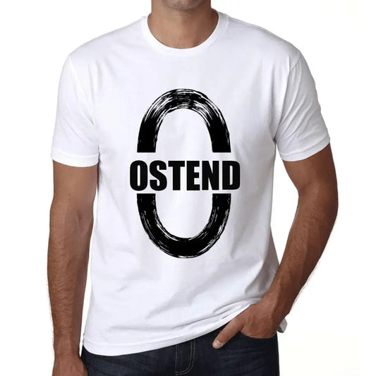 Men's Graphic T-Shirt Ostend Limited Edition Short Sleeve Tee-Shirt Vintage Birthday Gift Novelty