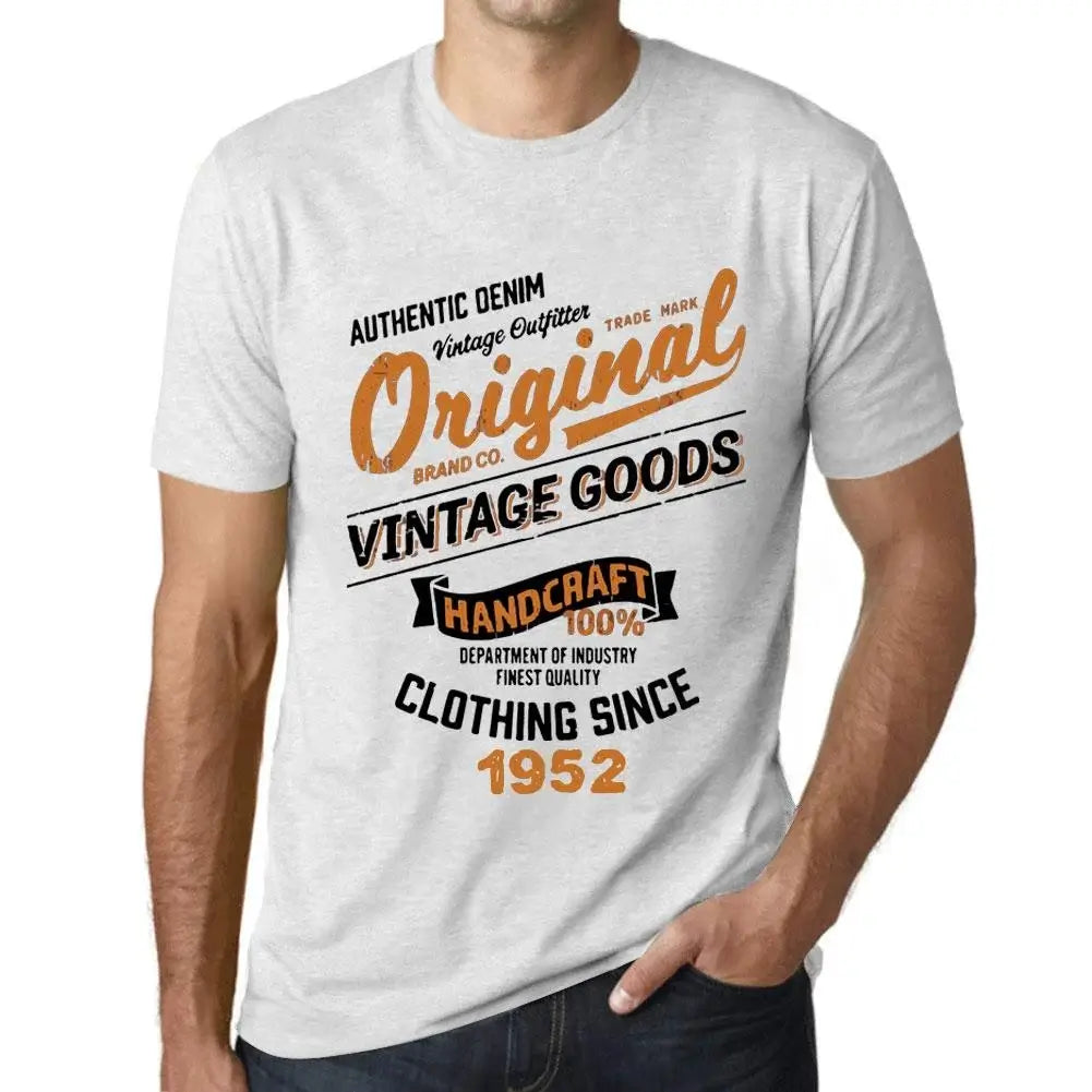 Men's Graphic T-Shirt Original Vintage Clothing Since 1952 72nd Birthday Anniversary 72 Year Old Gift 1952 Vintage Eco-Friendly Short Sleeve Novelty Tee
