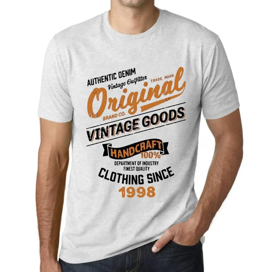 Men's Graphic T-Shirt Original Vintage Clothing Since 1998 26th Birthday Anniversary 26 Year Old Gift 1998 Vintage Eco-Friendly Short Sleeve Novelty Tee