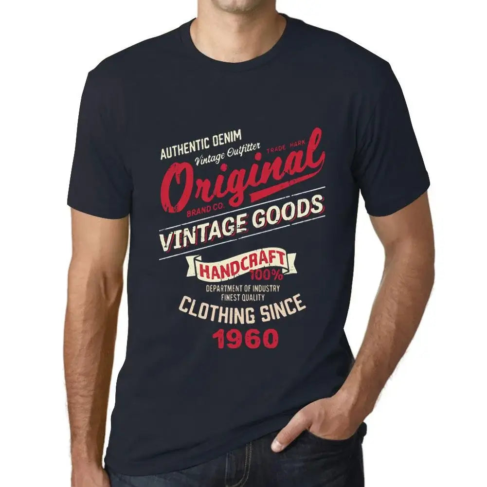 Men's Graphic T-Shirt Original Vintage Clothing Since 1960 64th Birthday Anniversary 64 Year Old Gift 1960 Vintage Eco-Friendly Short Sleeve Novelty Tee