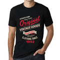 Men's Graphic T-Shirt Original Vintage Clothing Since 1992 32nd Birthday Anniversary 32 Year Old Gift 1992 Vintage Eco-Friendly Short Sleeve Novelty Tee