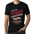 Men's Graphic T-Shirt Original Vintage Clothing Since 2020 4th Birthday Anniversary 4 Year Old Gift 2020 Vintage Eco-Friendly Short Sleeve Novelty Tee