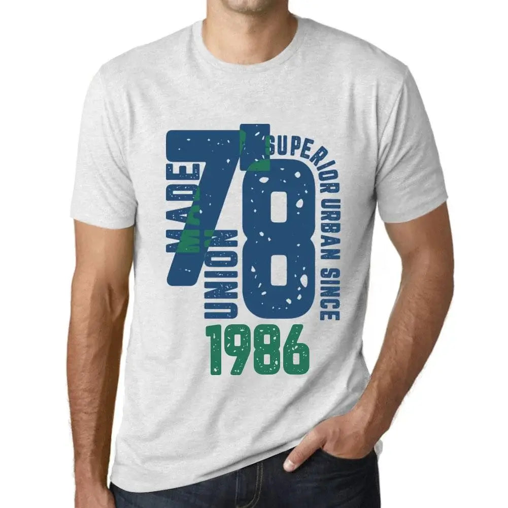 Men's Graphic T-Shirt Superior Urban Style Since 1986 38th Birthday Anniversary 38 Year Old Gift 1986 Vintage Eco-Friendly Short Sleeve Novelty Tee