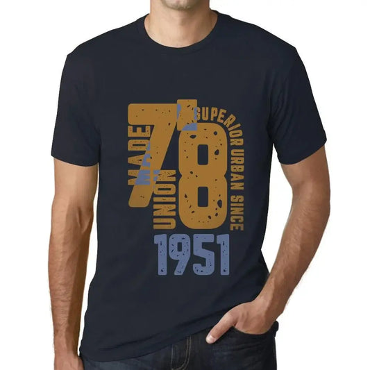 Men's Graphic T-Shirt Superior Urban Style Since 1951 73rd Birthday Anniversary 73 Year Old Gift 1951 Vintage Eco-Friendly Short Sleeve Novelty Tee