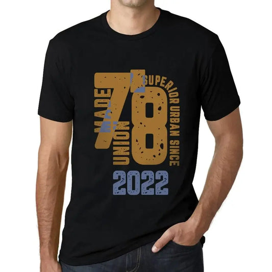 Men's Graphic T-Shirt Superior Urban Style Since 2022 2nd Birthday Anniversary 2 Year Old Gift 2022 Vintage Eco-Friendly Short Sleeve Novelty Tee