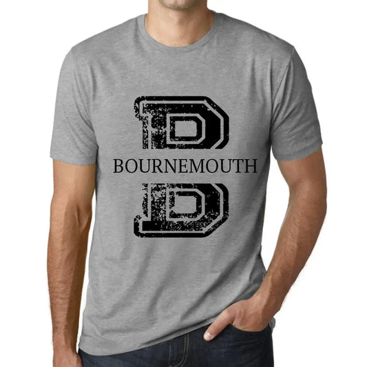 Men's Graphic T-Shirt Bournemouth Eco-Friendly Limited Edition Short Sleeve Tee-Shirt Vintage Birthday Gift Novelty