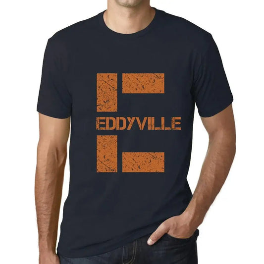 Men's Graphic T-Shirt Eddyville Eco-Friendly Limited Edition Short Sleeve Tee-Shirt Vintage Birthday Gift Novelty