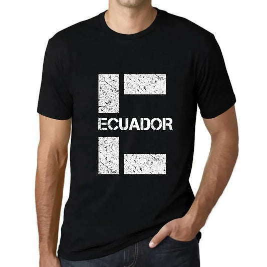 Men's Graphic T-Shirt Ecuador Eco-Friendly Limited Edition Short Sleeve Tee-Shirt Vintage Birthday Gift Novelty