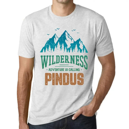 Men's Graphic T-Shirt Wilderness, Adventure Is Calling Pindus Eco-Friendly Limited Edition Short Sleeve Tee-Shirt Vintage Birthday Gift Novelty