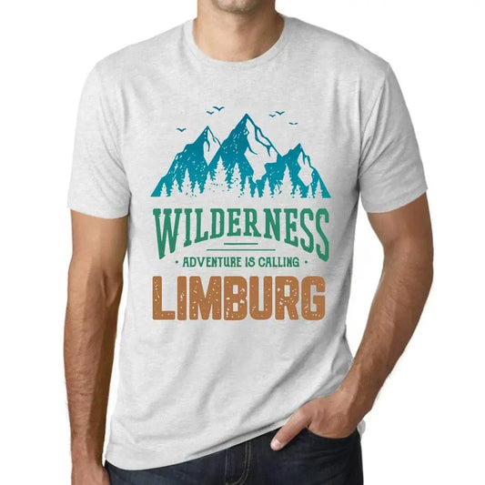 Men's Graphic T-Shirt Wilderness, Adventure Is Calling Limburg Eco-Friendly Limited Edition Short Sleeve Tee-Shirt Vintage Birthday Gift Novelty